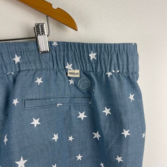Magellan Outdoors Women's Chambray Shorty Americana Stars Shorts Plus Size 3X - Picture 6 of 11